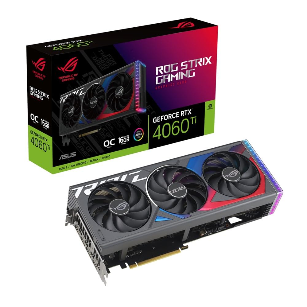 Amazon | ASUS NVIDIA GeForce RTX 4060 Ti OC Edition 16GB GDDR6
